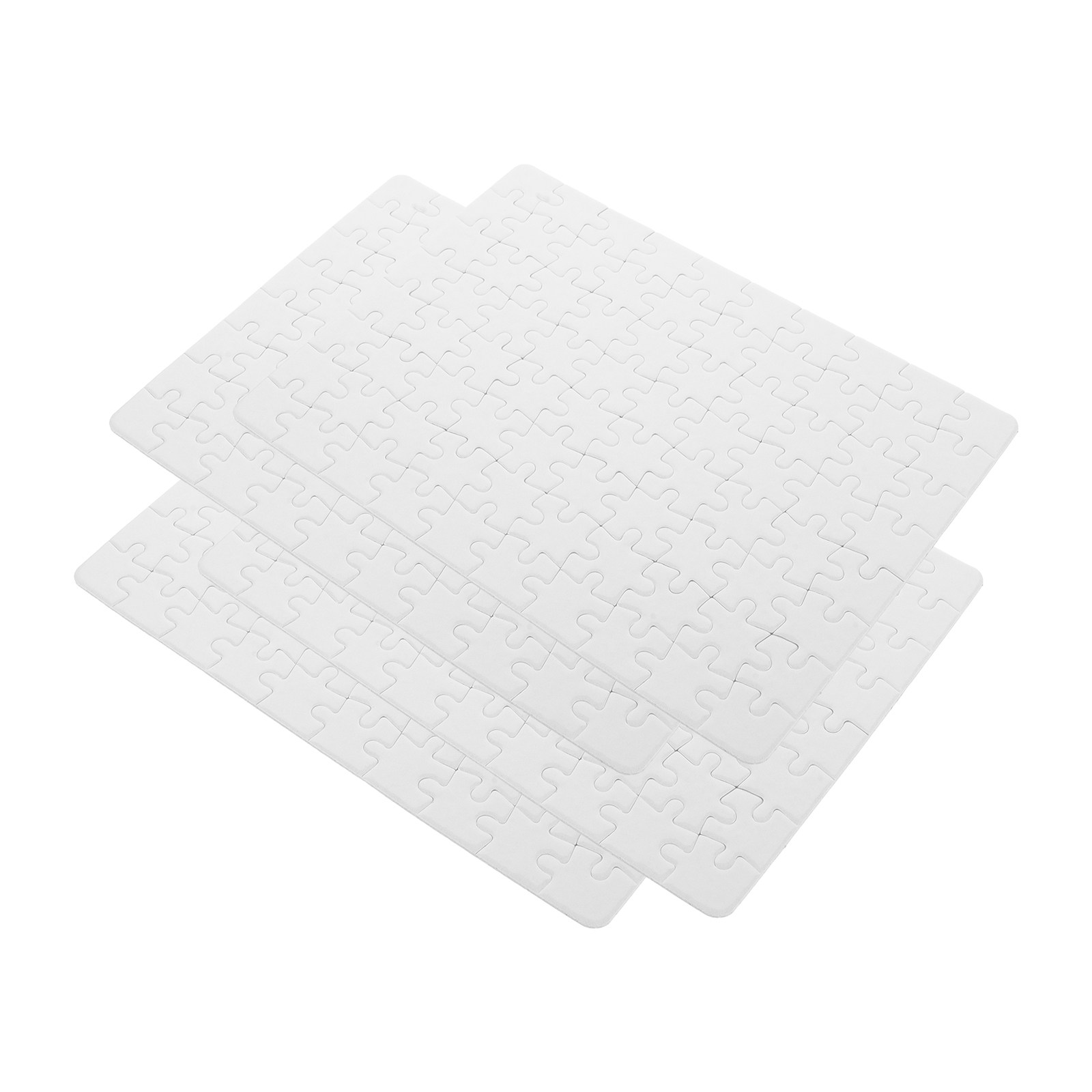 Puzzle Blank White - 4 hojas de tablero de rompecabezas