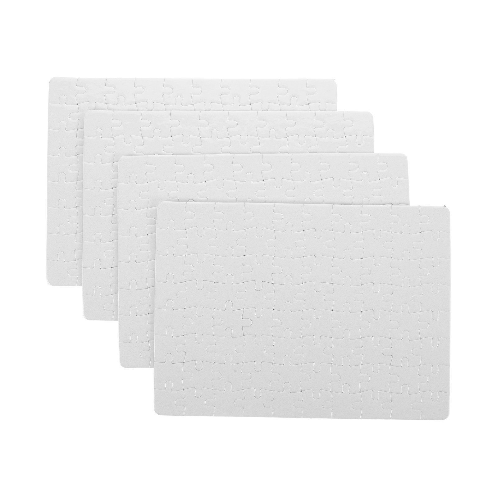 4 hojas de tablero de rompecab - Puzzle Blank White reseña y precio