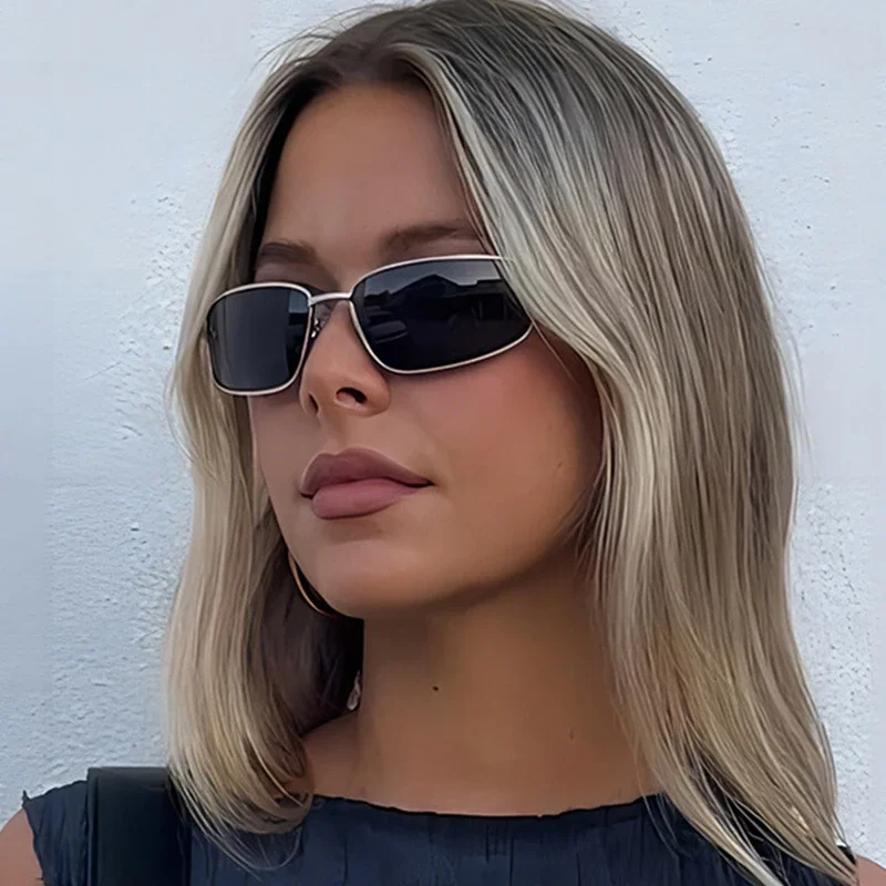 Gafas de sol de estilo Y2K par - Metal Photo Panel reseña y precio